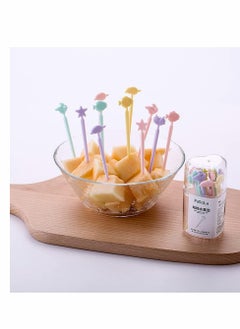 KASTWAVE Plastic Toothpicks Set,  40 PCS Food Fruit Fork, Cute Animals Fork, Mini Cake Fork, Animals Plastic Toothpick, Animal Toothpicks, for Sandwich, Appetizer, Picks Party Supplies  - Image 4