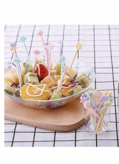 KASTWAVE Plastic Toothpicks Set,  40 PCS Food Fruit Fork, Cute Animals Fork, Mini Cake Fork, Animals Plastic Toothpick, Animal Toothpicks, for Sandwich, Appetizer, Picks Party Supplies  - Image 5