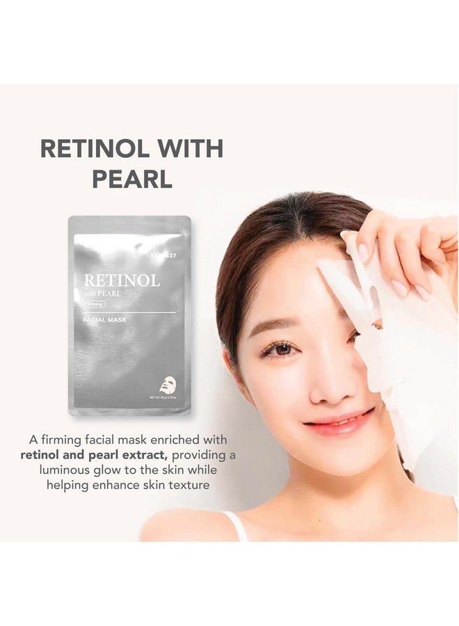 Innerest SKIN627 Bulk 24PK Face Masks Skincare, Facial Mask, Sheet Masks Korean (24PK Retinol with Pearl) - Image 2