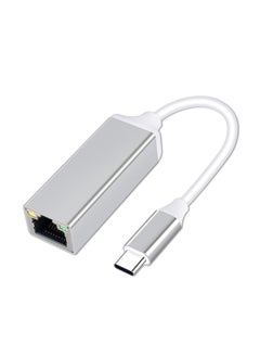 SYOSI USB C to Ethernet Adapter Type-C to RJ45 Gigabit Ethernet LAN Network Adapter Compatible with MacBook Pro 2019/2018/2017 MacBook Air and More  - Image 1