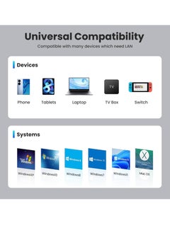 SYOSI USB C to Ethernet Adapter Type-C to RJ45 Gigabit Ethernet LAN Network Adapter Compatible with MacBook Pro 2019/2018/2017 MacBook Air and More  - Image 4