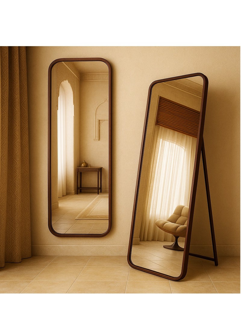 الأزرق جي دبليو 155x45cm مرآة كاملة الطول واقفة قوسية كبيرة واقفة ملابس مرآة معلقة تميل ضد مرآة الأرضية مرآة جدارية مع الوقوف لغرفة النوم غرفة الخزانة غرفة المعيشة - Image 3