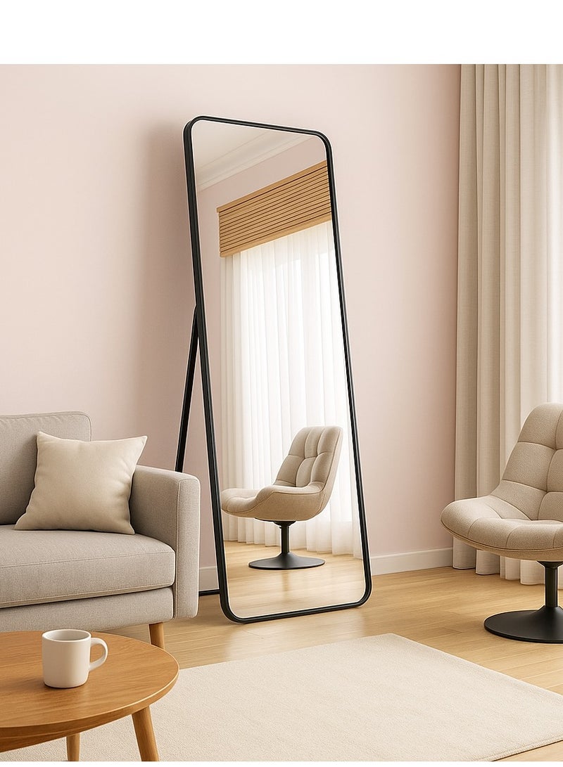 الأزرق جي دبليو 155x45cm مرآة كاملة الطول واقفة قوسية كبيرة واقفة ملابس مرآة معلقة تميل ضد مرآة الأرضية مرآة جدارية مع الوقوف لغرفة النوم غرفة الخزانة غرفة المعيشة - Image 2