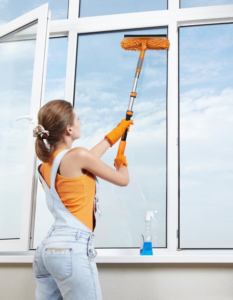 EXTEND-A-REACH 1.5-3 ft Long Paint Roller Extension Pole // Multi-Purpose Telescopic Extension Pole with Universal Twist-on Metal Tip // Lightweight & Sturdy Extendable Pole for Painting Dusting and Window Cleaning - Image 4