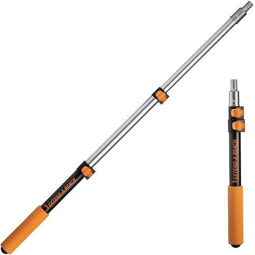 EXTEND-A-REACH 1.5-3 ft Long Paint Roller Extension Pole // Multi-Purpose Telescopic Extension Pole with Universal Twist-on Metal Tip // Lightweight & Sturdy Extendable Pole for Painting Dusting and Window Cleaning - Image 1