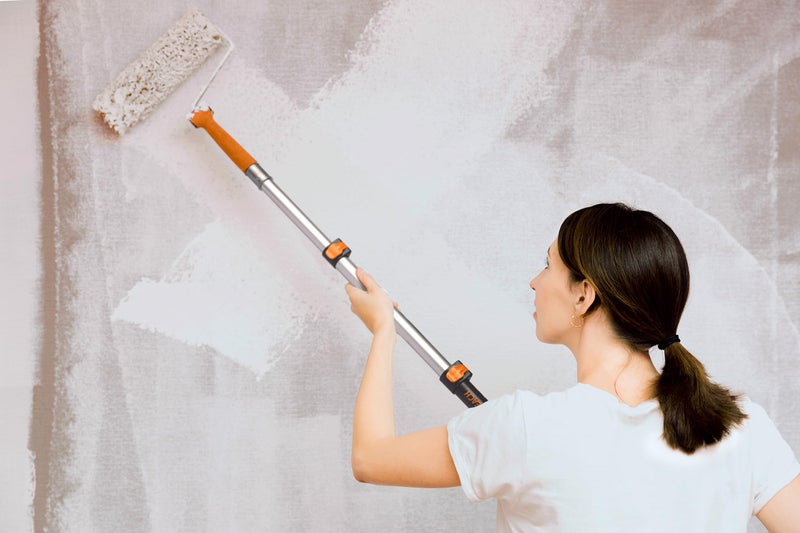 EXTEND-A-REACH 1.5-3 ft Long Paint Roller Extension Pole // Multi-Purpose Telescopic Extension Pole with Universal Twist-on Metal Tip // Lightweight & Sturdy Extendable Pole for Painting Dusting and Window Cleaning - Image 3