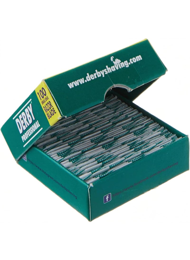 Derby - Derby Professional Single Edge Razor Blades, 100 Count - Image 1