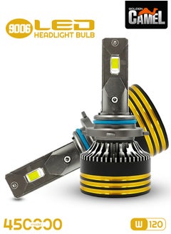 Golden Camel Golden Camel M8 Pro 9006 HB4 LED Headlight Bulbs 120W 30000LM 6500K Cool White Model 450000 IP65 Waterproof Super Bright Plug and Play All Weather Pack of 2  - Image 1