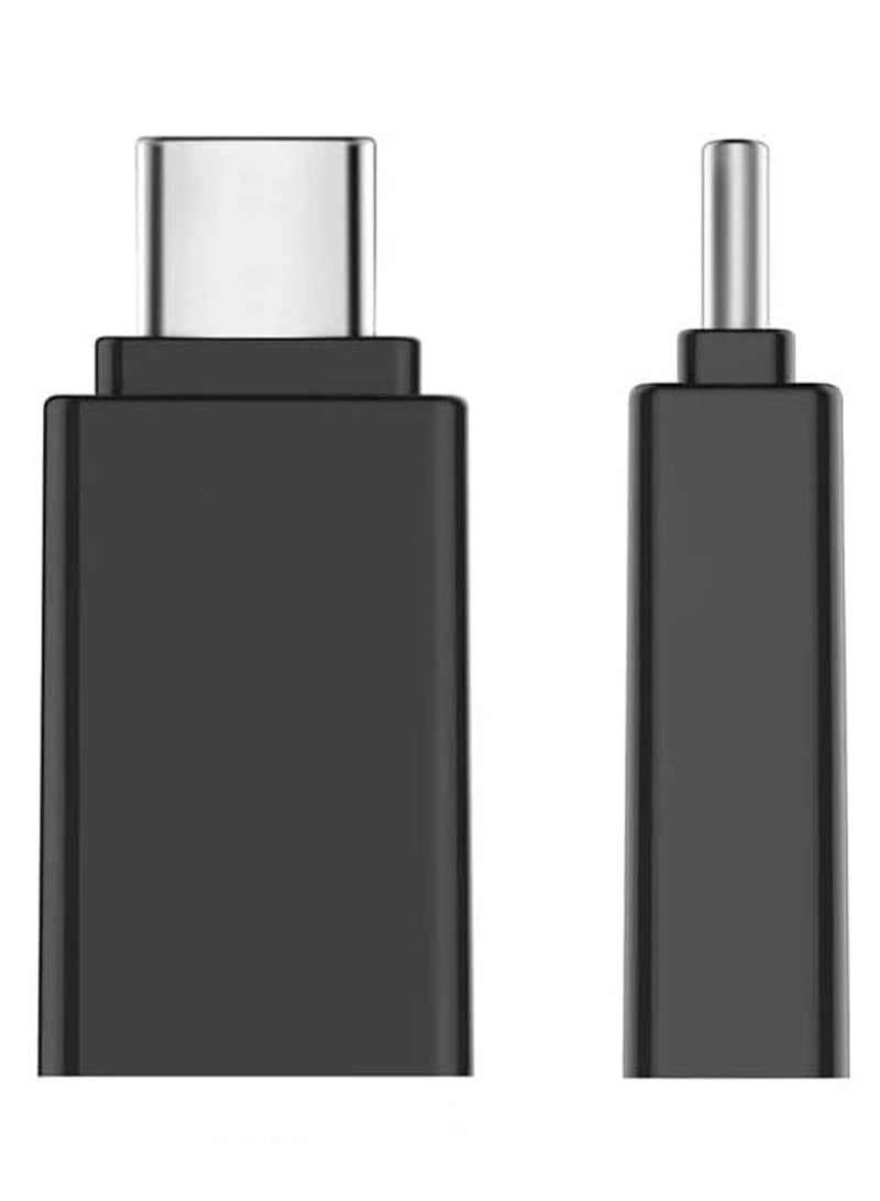 محول OTG USB C ذكر إلى USB 3.0 أنثى، شحن سريع ونقل البيانات لجهاز iPhone 15 Pro Max Plus، iPad، MacBook Pro/Air، Samsung Galaxy S23 S22، أجهزة أخرى من النوع C أو Thunderbolt، صغير وخفيف الوزن، سهل الحمل، أسود  - Image 2