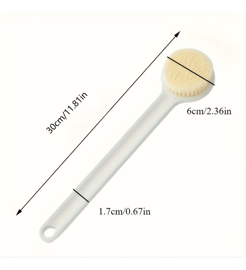 2pcs Set Long Handle Back Brush With Macaron Hook Soft Bristles Ergonomic - Image 5