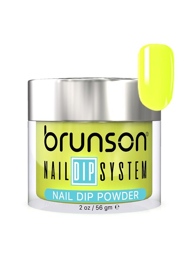 brunson Nail Dip Powder Dip And Buff System Color 56gm, French Nail Art Starter Manicure Salon DIY At Home Odor Free And Long Lasting No Needed Nail Lamp Curing BDK085