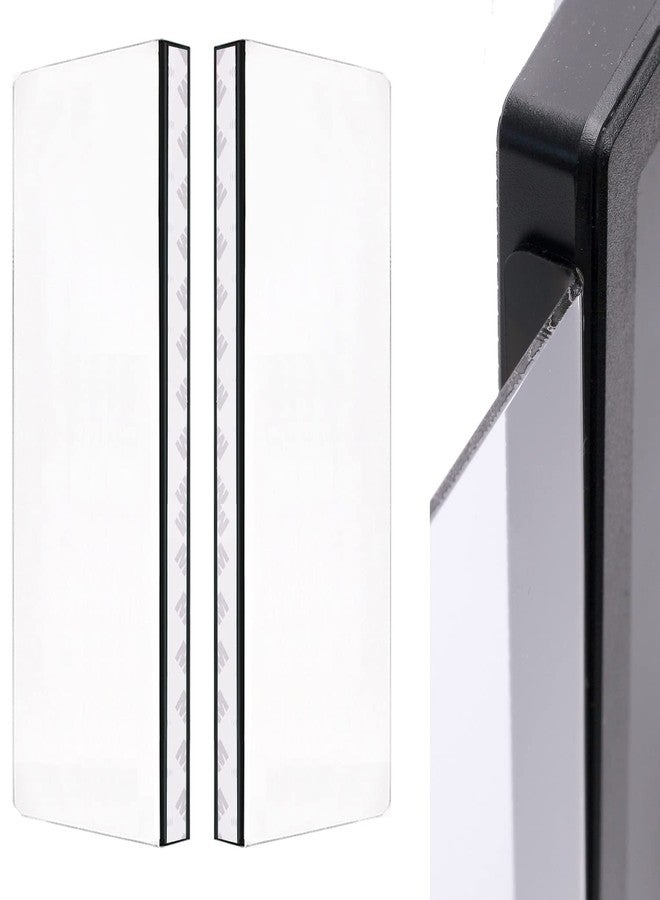 لوحان للملاحظات لشاشات الكمبيوتر بدون إطار، مقاس 11.8 × 3.15 بوصة، حامل ملاحظات لاصقة، لوحة رسائل لشاشات الكمبيوتر بدون حواف. - Image 1