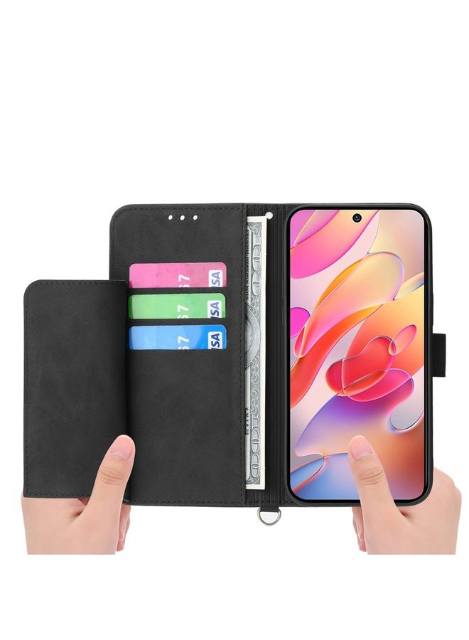 اس-توب جراب لهاتف Samsung Galaxy A26 5G، جراب هاتف من الجلد بملمس الزهور المنقوشة - Image 3