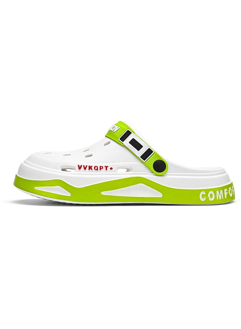 Men's Sandals for Fashion Sandal with Non-slip Soles Thick Sole Beach Breathable perforated shoes Slipper Breathable Slip-on Sandal Men's House Flat Slipper for Indoor & Outdoor  - Image 2