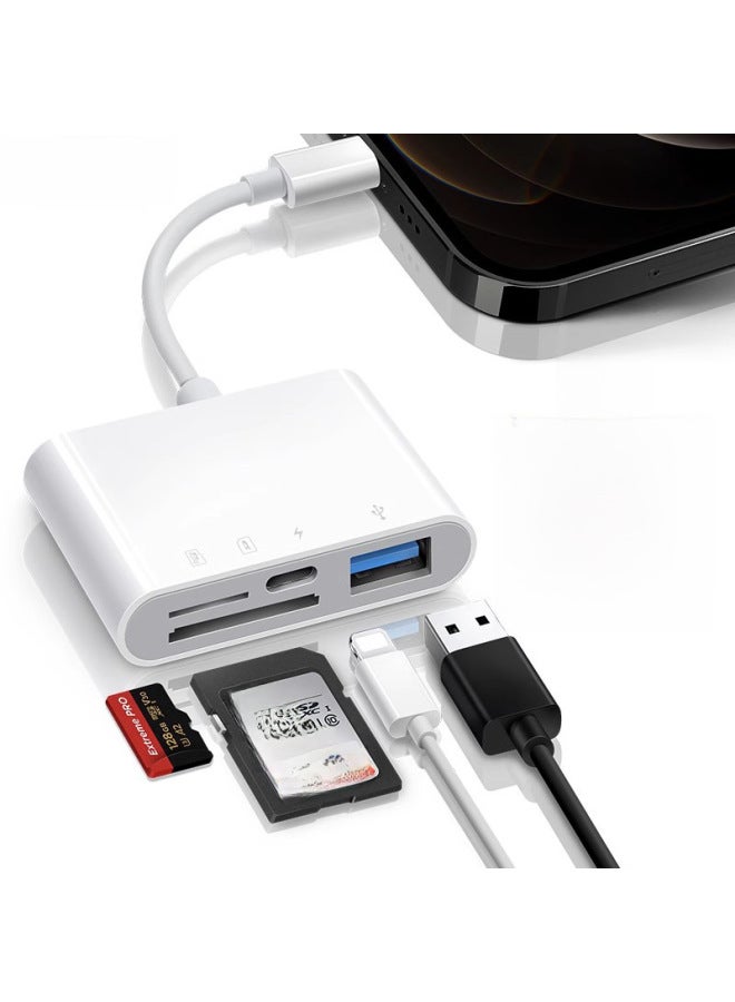 Mobile Phone Card Reader Type-c Mobile Phone Connection SDTF Card Adapter Read U Disk Adapter OTG Adapter-Color:Type-C4 In 1 【Read TF/SD USB Charging】】 - Image 2