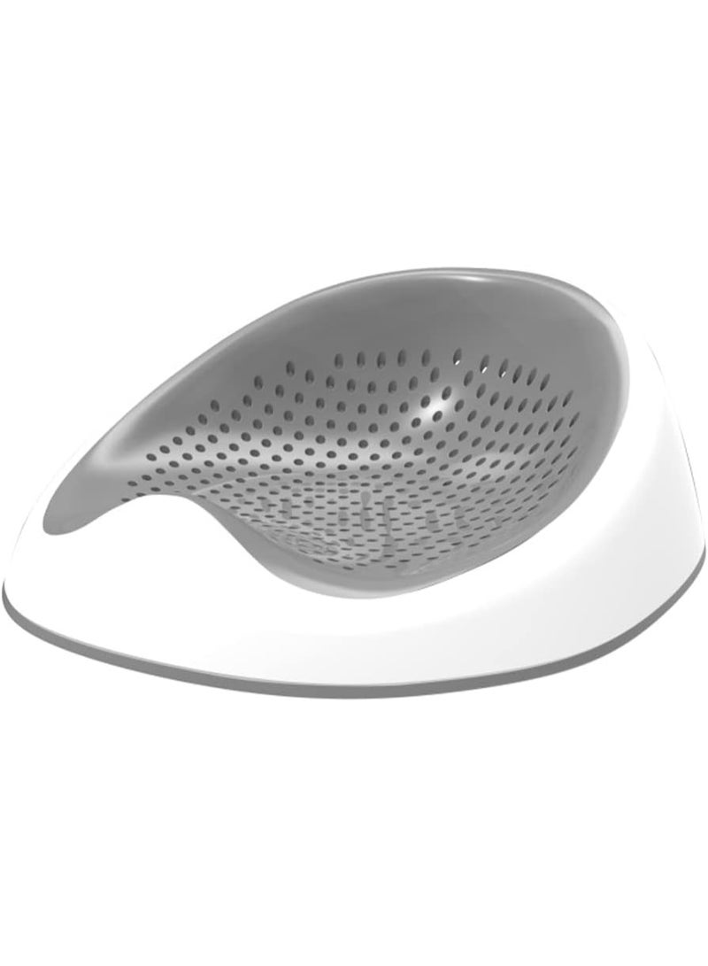 Silicone bath seat for babies and toddlers, gray color - Image 2