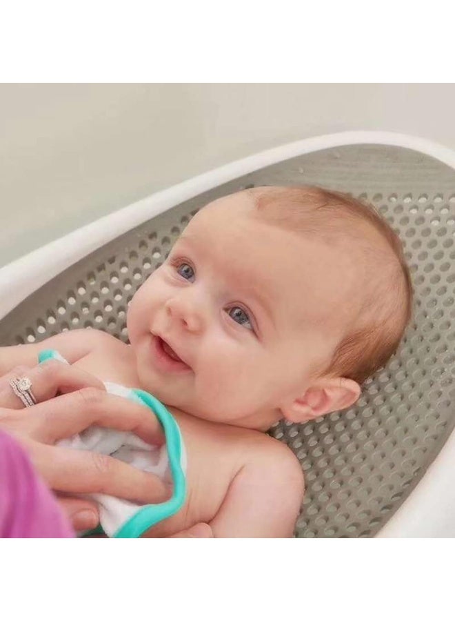 Silicone bath seat for babies and toddlers, gray color - Image 4
