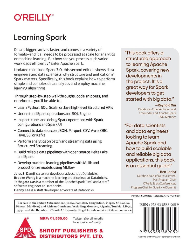Learning Spark: Lightning-Fast Data Analytics, Second Edition (Greyscale Indian Edition) - Image 2