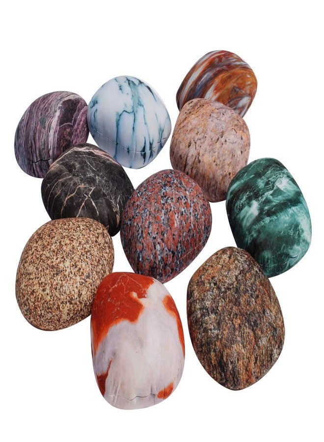 Qupace 10 Pieces Set 15x15in Large Rock Pillows Cover for Kids Gaming Room Decoration Pillows Case for Bedroom Nursery Cushion Cover Christmas Tree Decoration Pillows Covers - Image 1