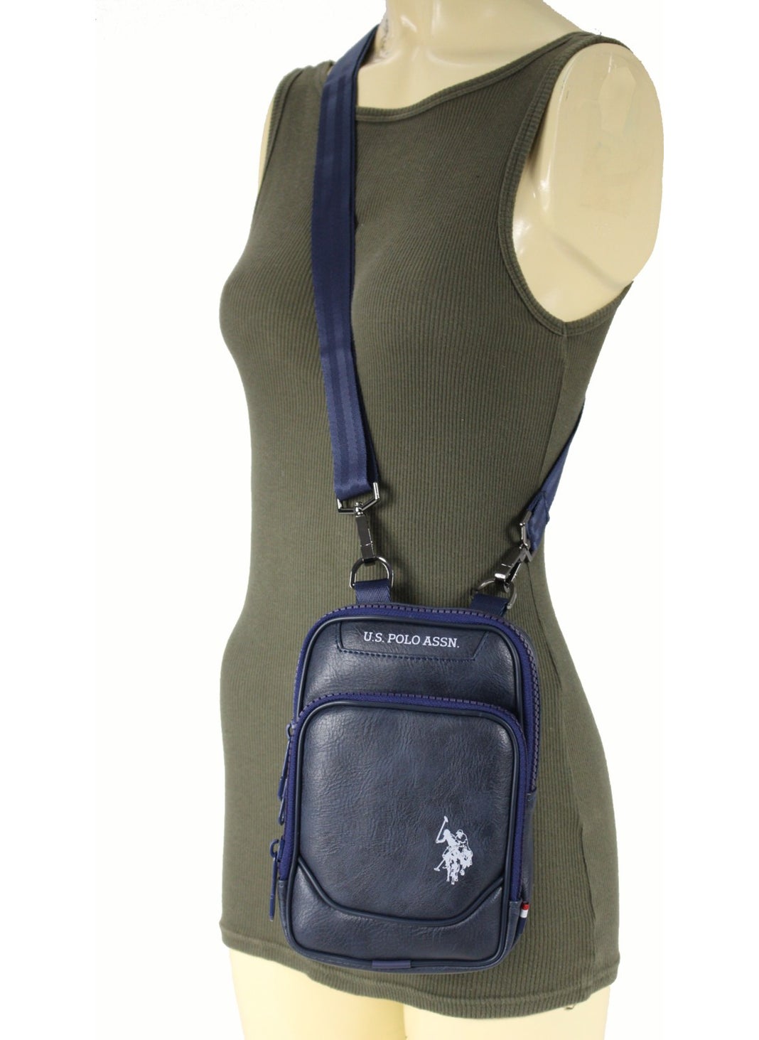U.S. Polo Assn. Plevr 23660 Faux Leather Shoulder Strap Clutch Bag, Small  - Image 5