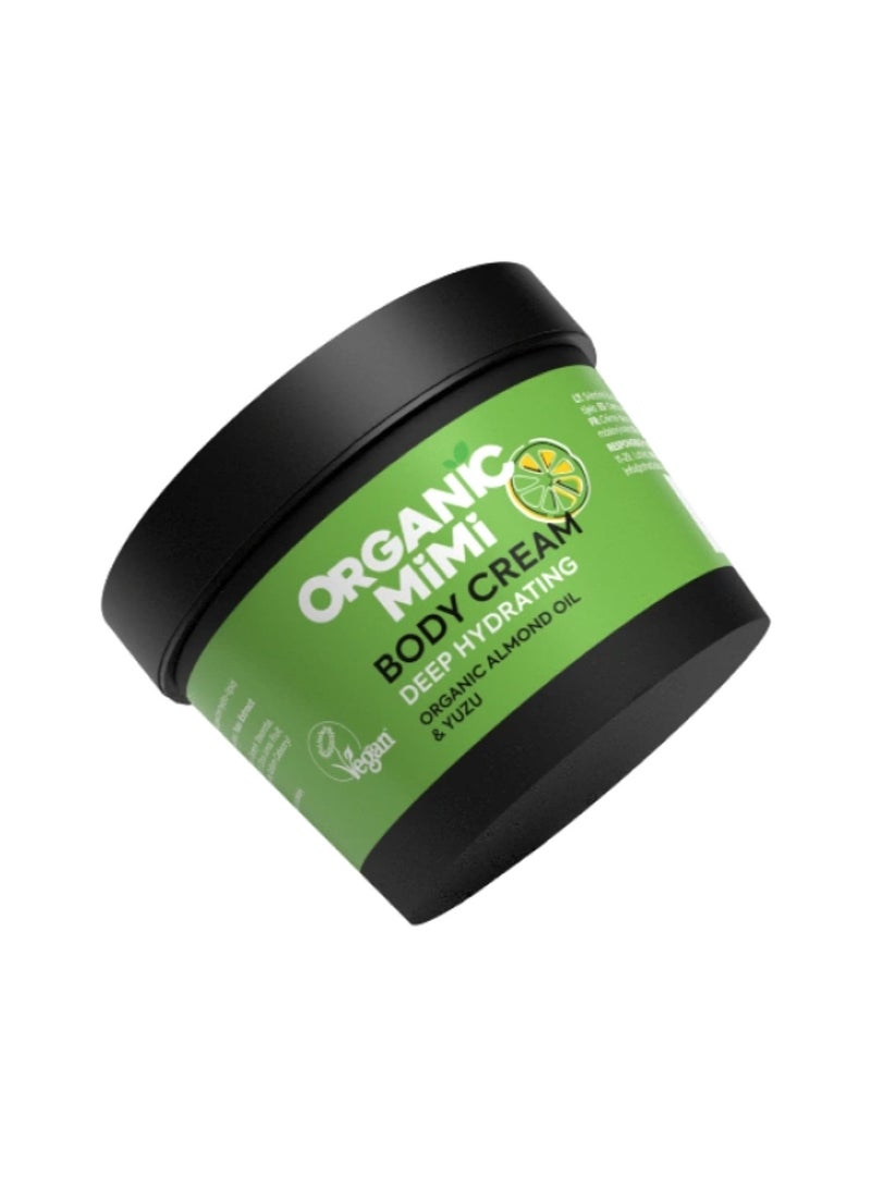 Organic Mimi Almond & Yuzu Deep Hydrating Body Cream 100ml - Image 2
