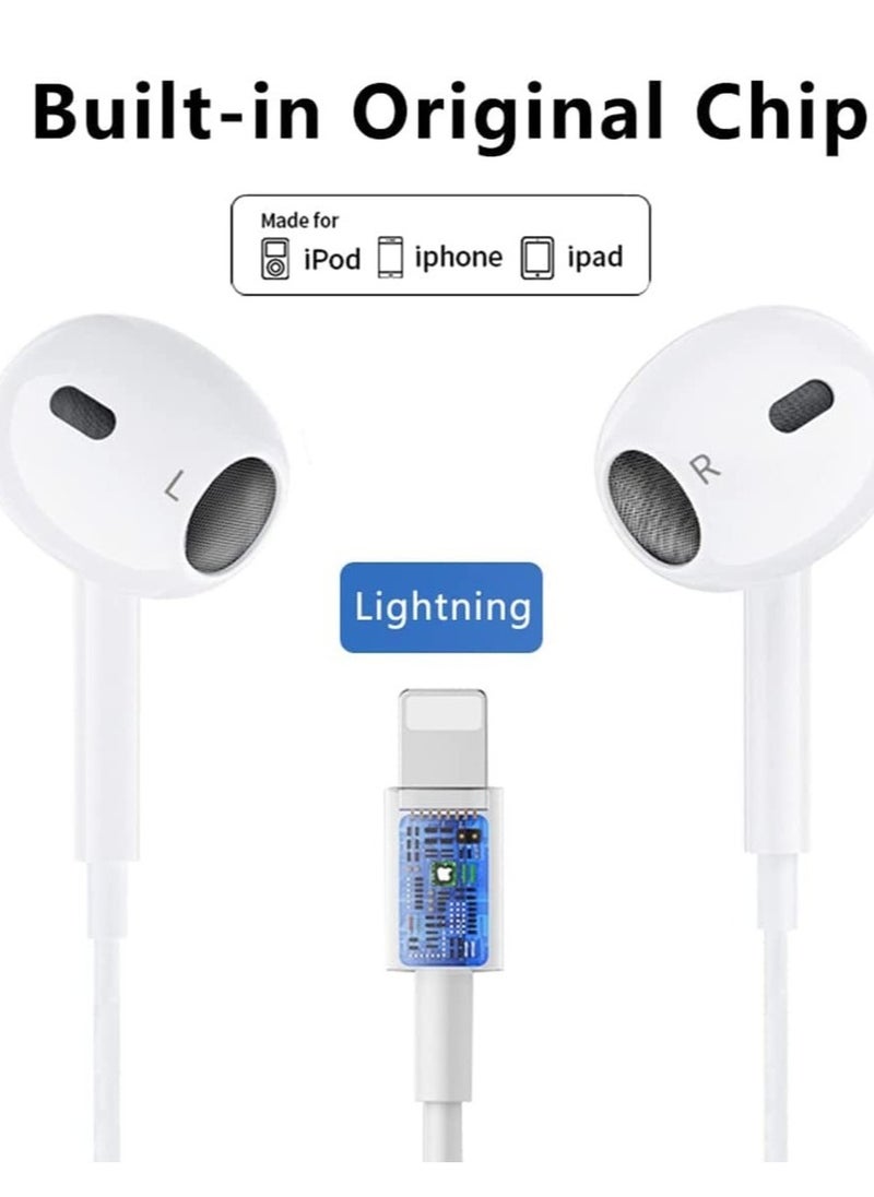 ELTRAZONE - Apple Earbuds Headphones with Lightning Connector【Apple MFi Certified】 Wired in-Ear Stereo Noise Canceling Isolating Earphone for iPhone 13/12/11/SE/X/XR/XS/8/7 (Built-in Microphone&Volume Control) - Image 1
