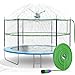 Jasonwell Trampoline Sprinkler Kids Outdside Trampoline Accessories Waterpark Tropical Party Summer Outdoor Fun Water Games Toys Sprinklers Backyard Water Park Activity Toy for Kids Boys Girls 39FT - Image 2