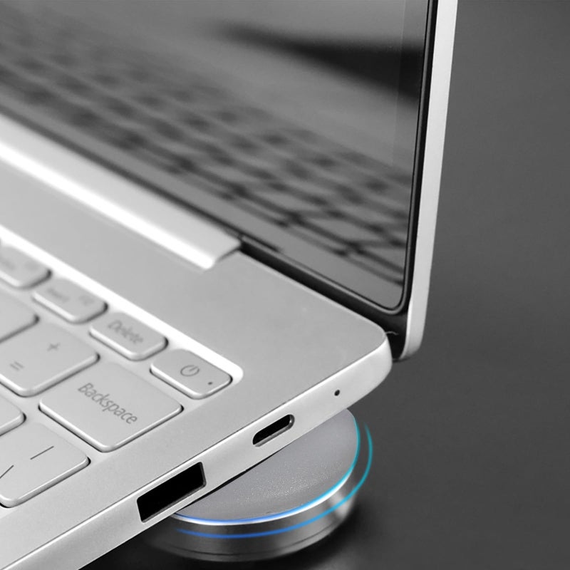 Aluminum Laptop Stand Cooling Holder Height Adjustable 2 Pack Silver Gray - Image 4