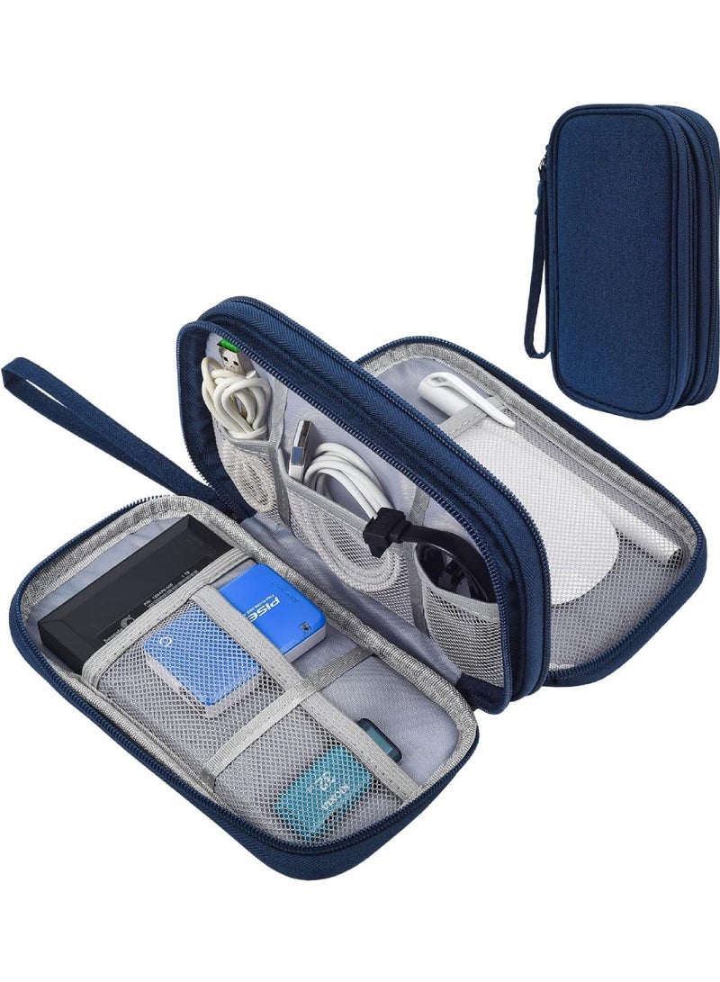 Captaintech Electronic Organizer Travel USB Cable Accessories Bag/Case Waterproof for Power Bank Charging Cords Chargers Mouse Earphones Flash Drive  - Image 2