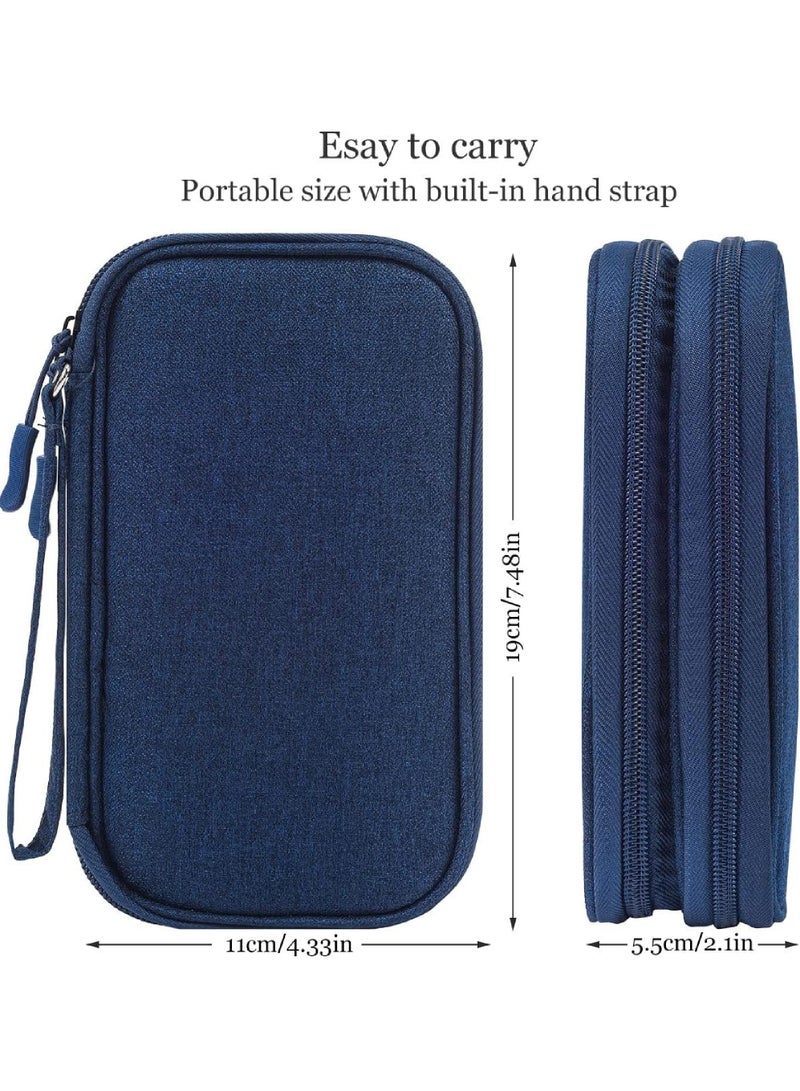 Captaintech Electronic Organizer Travel USB Cable Accessories Bag/Case Waterproof for Power Bank Charging Cords Chargers Mouse Earphones Flash Drive  - Image 3