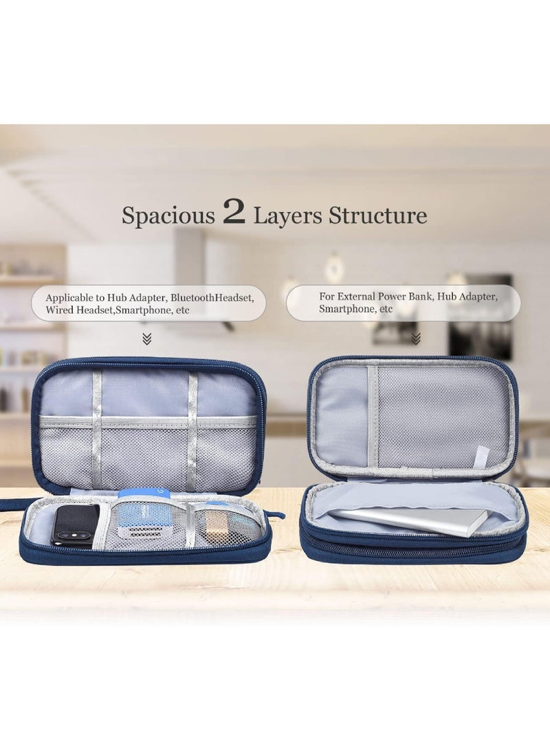 Captaintech Electronic Organizer Travel USB Cable Accessories Bag/Case Waterproof for Power Bank Charging Cords Chargers Mouse Earphones Flash Drive  - Image 4