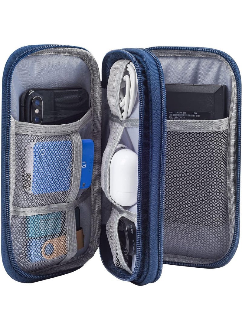 Captaintech Electronic Organizer Travel USB Cable Accessories Bag/Case Waterproof for Power Bank Charging Cords Chargers Mouse Earphones Flash Drive  - Image 5