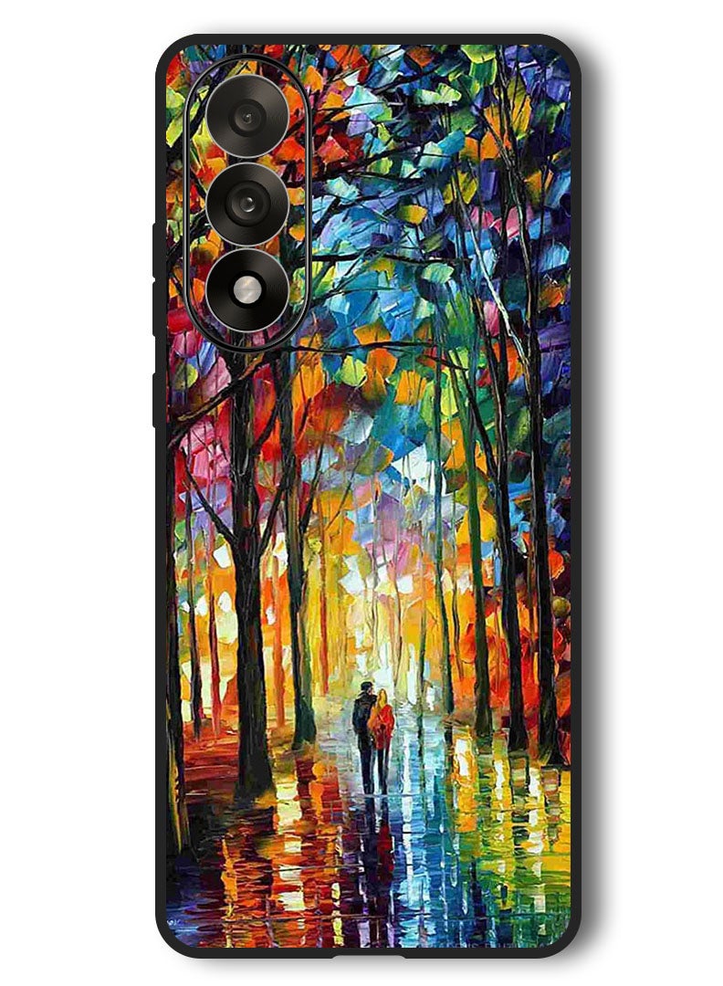 Theodor Case Compatible with OnePlus Nord 5 6.83 Inch Protection Shockproof Bumper Cover Colorful  Art Couple - Image 1