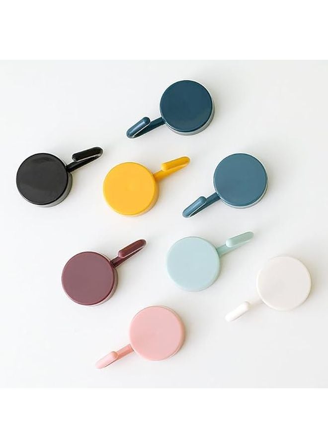 20 قطعة من الخطافات القوية اللاصقة غير المثقبة لتزيين الجدران دون أثر متعددة الألوان باللون الرمادي - Image 5