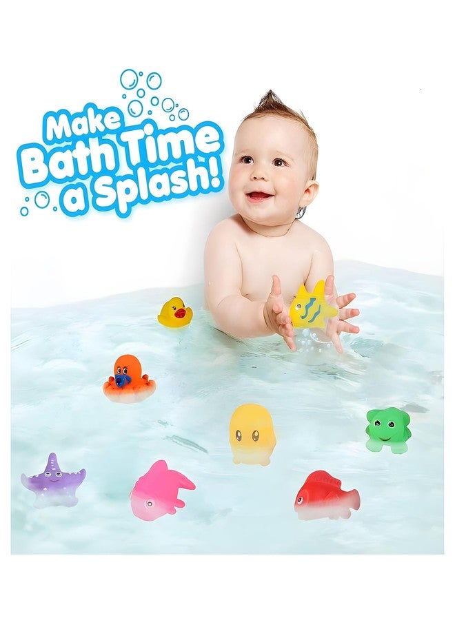 WISHKEY Plastic Bath Toy Set of 12 Pcs Chu Chu Colorful Animal Shape Toy for New Born Babies, Fun Bathtime Buddies for Toddlers (Pack of 12, Multicolor) - Image 2