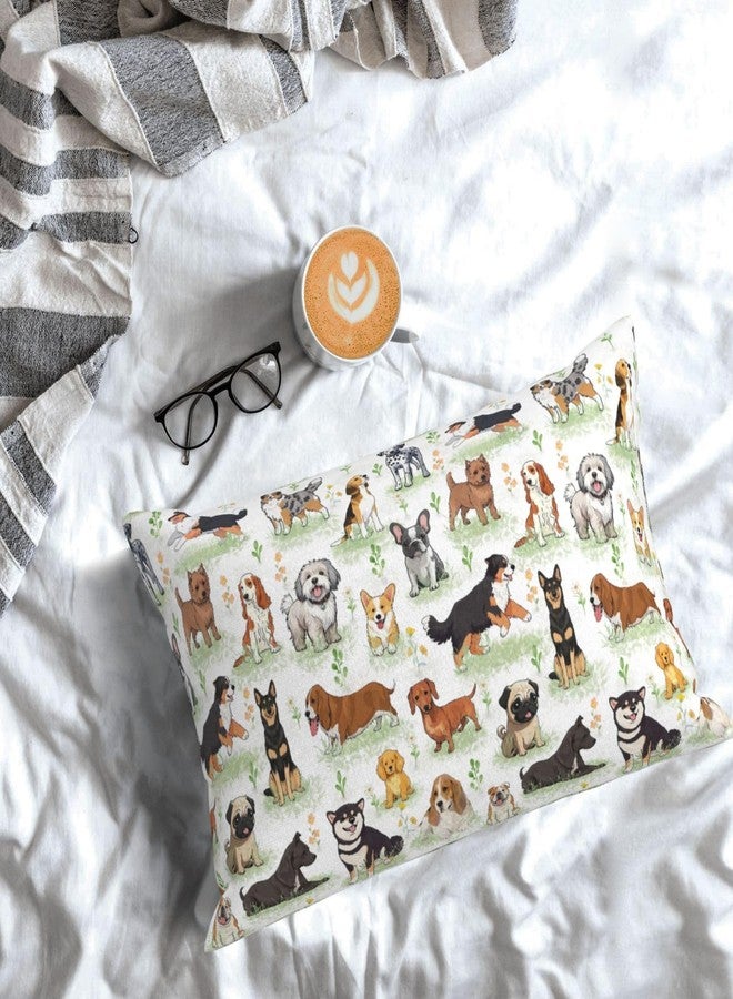 Majoug 20x30 Inch Cute Dog Standard Pillow Cases, Ultra Soft Microfiber Pillow Cover, Hidden Zipper, for Bedroom Couch Living Room Decor Gifts - Image 5