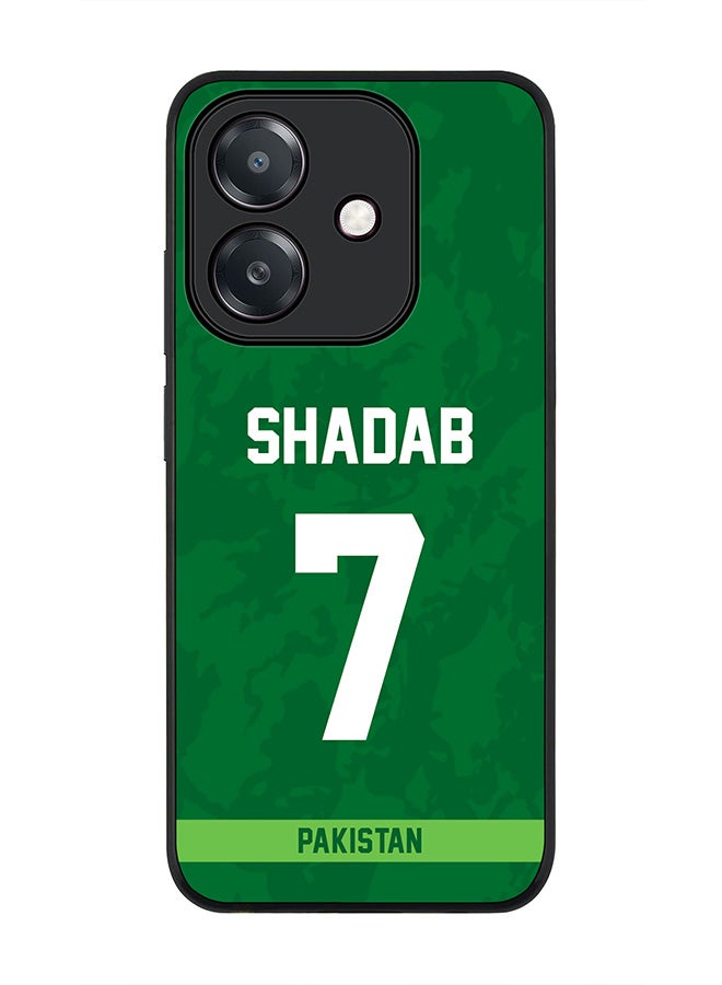 Stylizedd For Oppo A5i Case,Slim fit Camera Protection, Shockproof Thin Phone cover  - Pakistan Shadab Khan, Jersey No 7