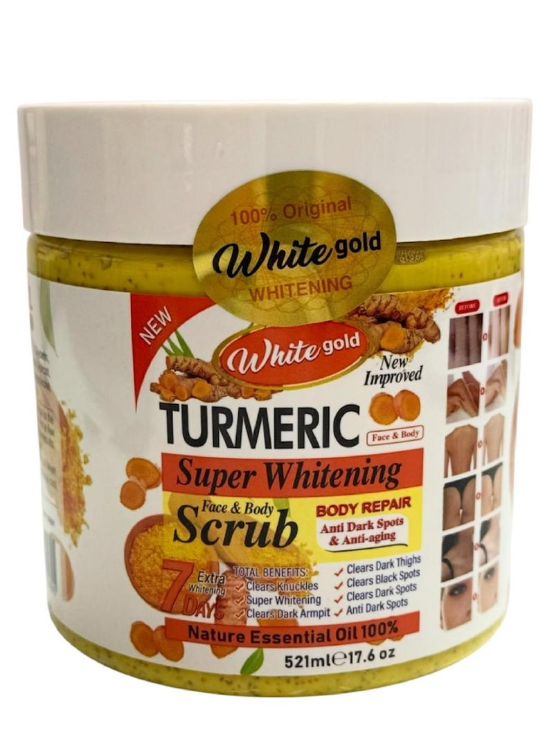 وايت غولد مقشر الكركم لتبييض الجسم وإصلاحه 521 مل