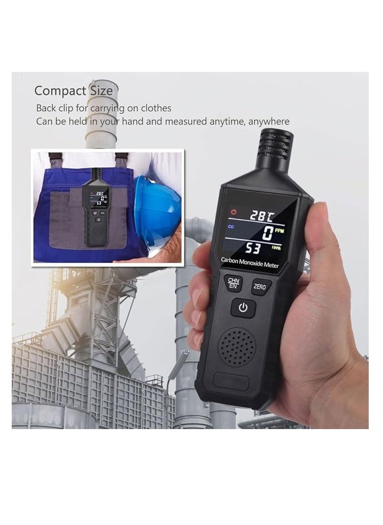 Generic - Portable Carbon Monoxide Detector, KH Alert Handheld Carbon Monoxide Meter, High Precision CO Gas Leak Detector with LCD Color Display, Accurate & Easy to Read (Battery Not Included) - Image 1