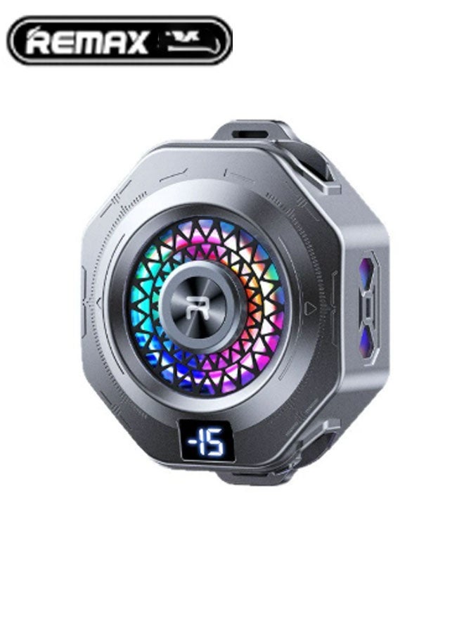 ريماكس مبرد هاتف اختياري قابل للتثبيت أو مغناطيسي، مروحة تبريد هاتف بشريحة تبريد أشباه الموصلات، مبرد عالمي فائق الهدوء للهواتف والأجهزة اللوحية. مثالي للبث المباشر، والتدوين المرئي في الهواء الطلق، والألعاب المحمولة، وما إلى ذلك. (أسود) - Image 1