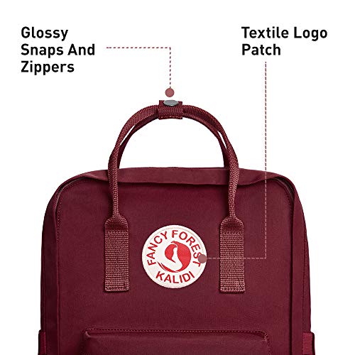 KALIDI Casual Laptop Backpack 15 Inches Classic Camping Rucksack Travel Outdoor Square Daypack College Hiking Gym Bag, Burgundy - Image 4