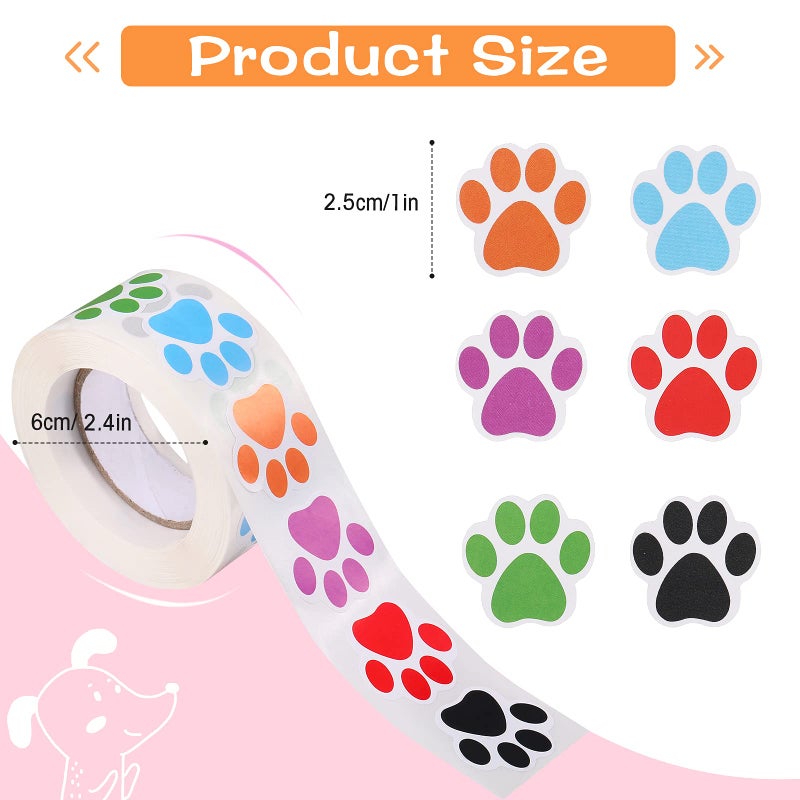 Skylety 58 Pcs Dog Paw Print Party Favors Set, Paw Print Stamps Rubber Silicone Bracelets Sticker Keychain, Puppy Birthday Party Favors Patrol Supplies, Gift Bag Stuffer (Multi Colors) - Image 4