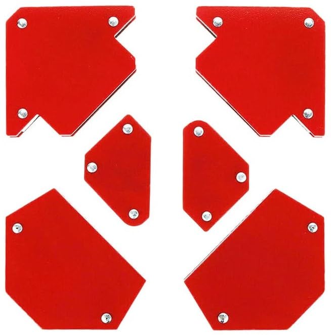 Inditrust new Multi Angle magnetic welding holder clamps set Maf with 2pcs x 3inch arrow type, 2pcs x triangle and 2pc x mini, strong magnet pull (Pack of 6) - Image 1