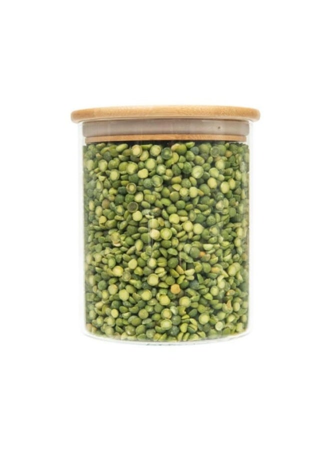 Honey Bee 1 Liter Round Glass Jar with Bamboo Lid – Airtight, Reusable, Eco-Friendly Storage Container - Image 2