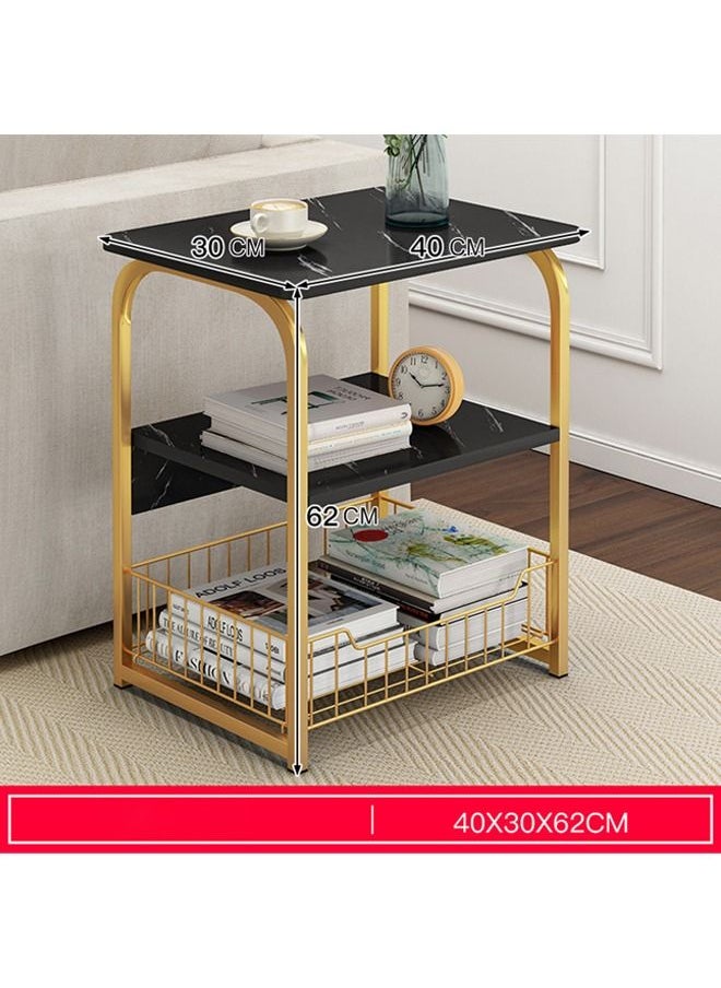 NKX - Modern 3 tier Minimalist Side Table with Storage - Image 1