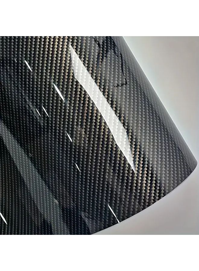 Black Carbon Fiber Vinyl Decal Self Adhesive Sticker For Car Interior And Exterior Scratch Protection - Image 4