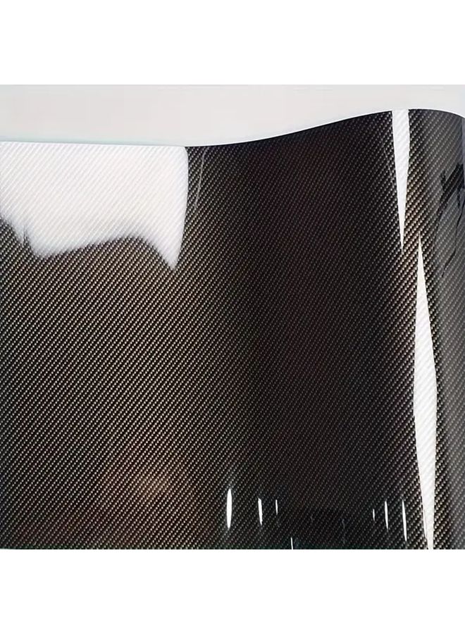 Black Carbon Fiber Vinyl Decal Self Adhesive Sticker For Car Interior And Exterior Scratch Protection - Image 5