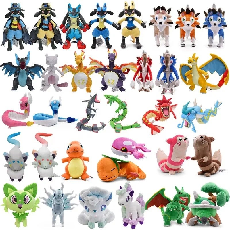 Bluejw High Quality Cute Cartoon Pocket Monster Stuffed Animal Toy – Soft Plush Pokemon Figure Doll with Official Tags, Classic Anime Collectible for Kids and Fans - Image 2