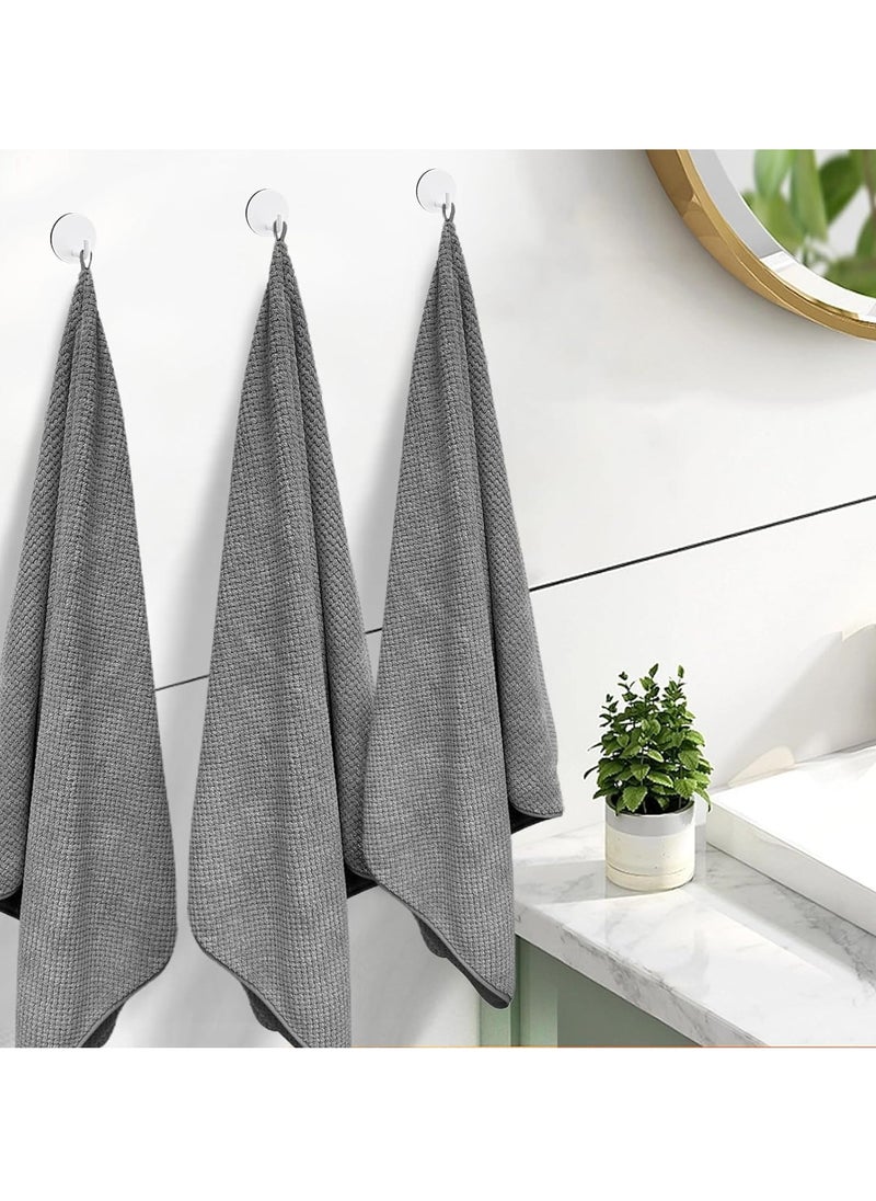 TRASSLE Microfiber Bath Towel Set Pack of 2, Coral Velvet 90 * 175cm Large Size - Light Thin Quick Drying Highly Absorbent Bath Towel for Bath, Fitness, Yoga, Travel, Sport and Shower  - Image 5