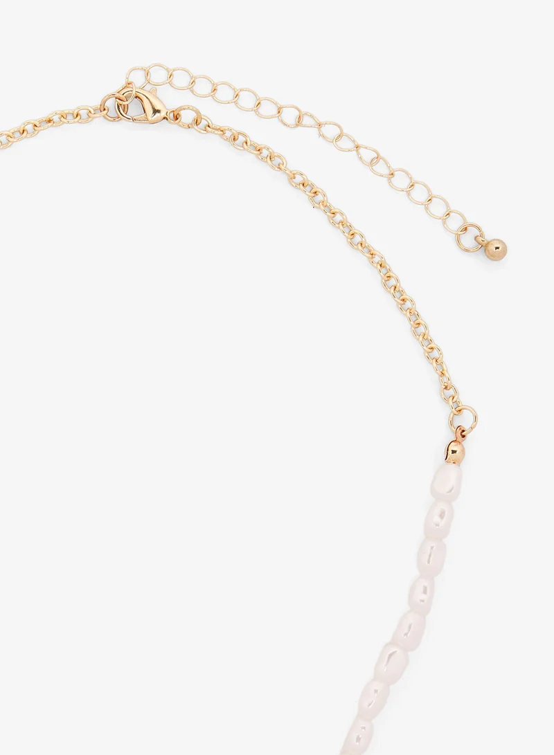 جينجر عقود ذهب مرصعة بالخرز